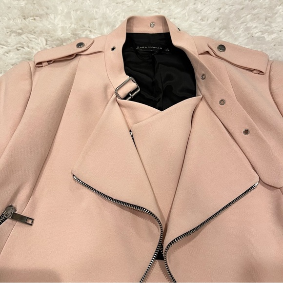 Zara Cropped Moto Jacket - Picture 6 of 8